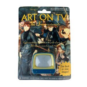 Impressionist Art on TV Viewer Toy Accoutrements Van Gogh Degas Monet 90s VTG